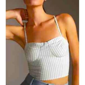 NWT Anthropologie szL striped bustier.
